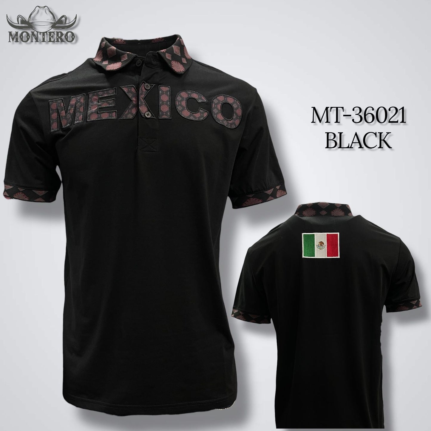 Mexico Polo shirt-Black
